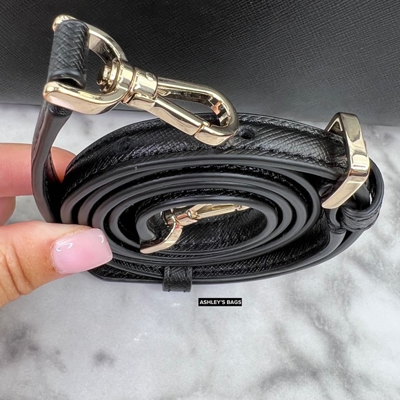 Kate Spade Madison Small Satchel Crossbody In Black - Picture 9 of 11